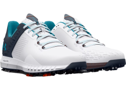 Under Armour Golf Under Armour HOVR Drive 2 Wide Golf Shoes - White/Grey/Blue -Clubs Shop 1032