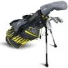 U.S. Kids Golf U.S Kids Golf UL42-s 4 Club Stand Set - Grey/Yellow - Left Hand