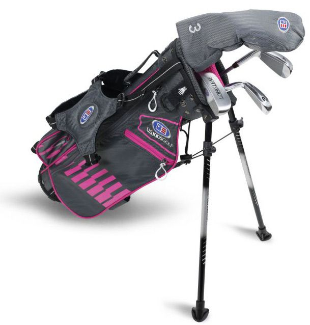 U.S. Kids Golf U.S Kids Golf UL45-s 4 Club Stand Set - Grey/Pink - Right Hand 3 U.S. Kids Golf U.S Kids Golf UL45-s 4 Club Stand Set - Grey/Pink - Right Hand