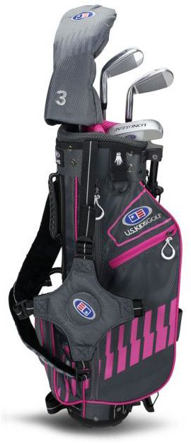 U.S. Kids Golf U.S Kids Golf UL45-s 4 Club Stand Set - Grey/Pink - Right Hand 4 U.S. Kids Golf U.S Kids Golf UL45-s 4 Club Stand Set - Grey/Pink - Right Hand - Image 2