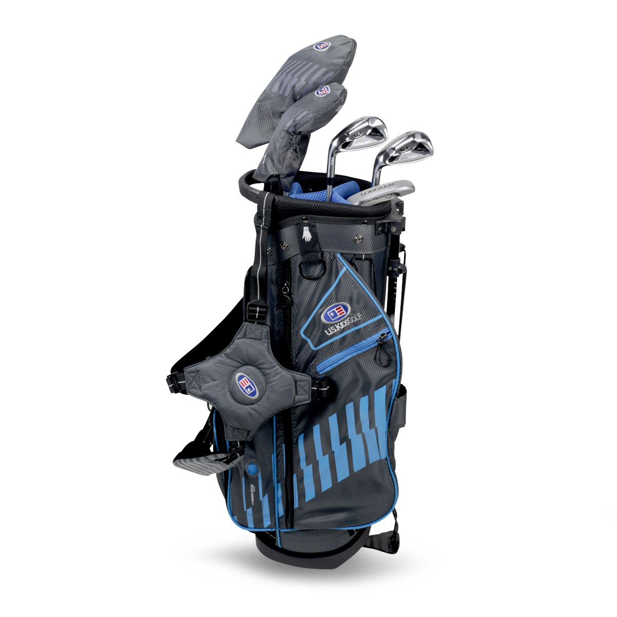 U.S. Kids Golf U.S Kids Golf UL48-S 5 Club Stand Bag Set - Grey/Teal - Left Hand 3 U.S. Kids Golf U.S Kids Golf UL48-S 5 Club Stand Bag Set - Grey/Teal - Left Hand