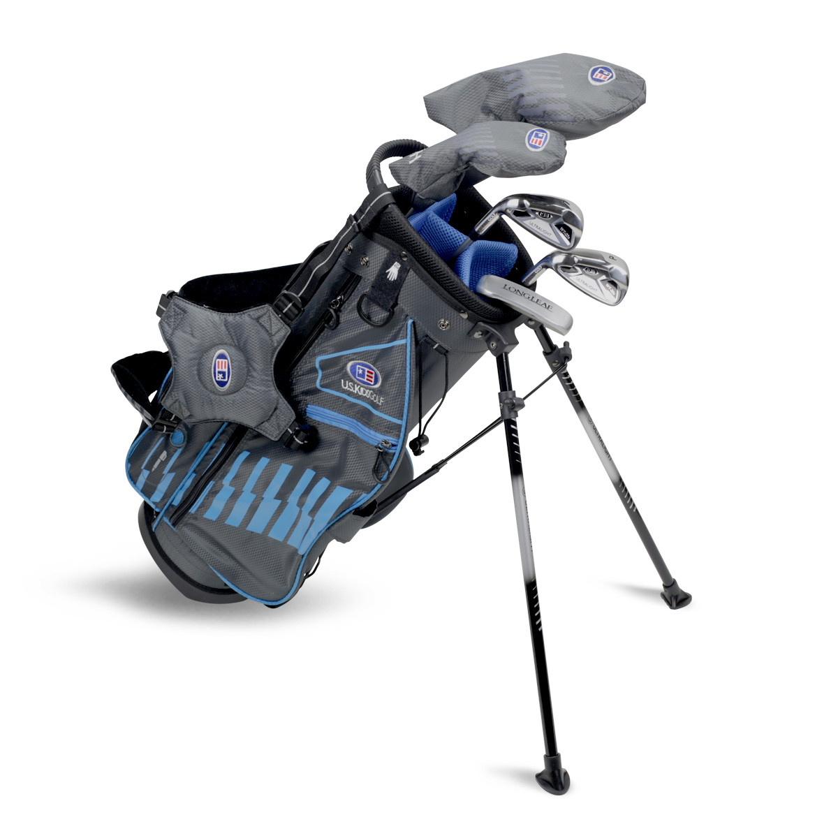 U.S. Kids Golf U.S Kids Golf UL48-S 5 Club Stand Bag Set - Grey/Teal - Left Hand 5 U.S. Kids Golf U.S Kids Golf UL48-S 5 Club Stand Bag Set - Grey/Teal - Left Hand - Image 3