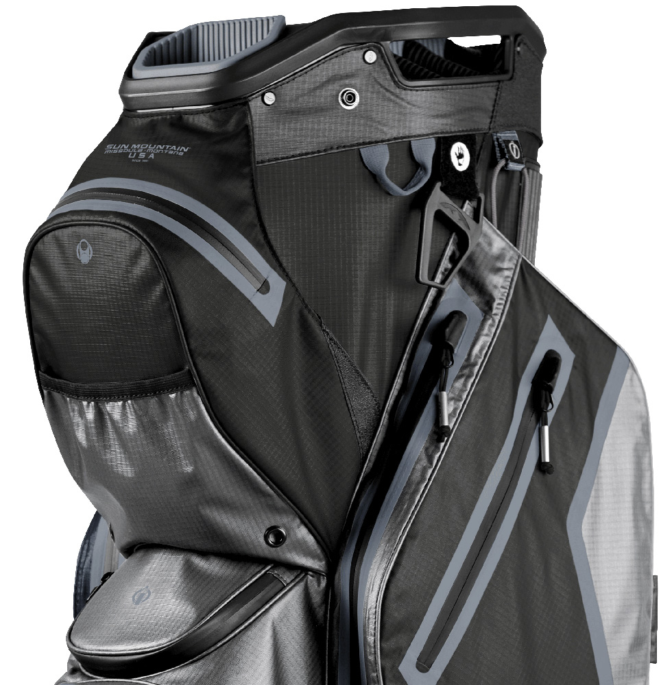 Sun Mountain Golf Sun Mountain H2NO Staff Cart Bag - Black/Berry/Cove 5 Sun Mountain Golf Sun Mountain H2NO Staff Cart Bag - Black/Berry/Cove - Image 3