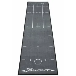 Acushnet PuttOut Mat - In Home Practice Mat- Grey -Clubs Shop 2 PuttOut Mat Grey