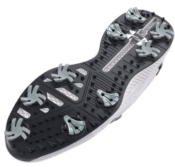 Under Armour Golf Under Armour Charged Draw 2 Wide Mens Golf Shoes - White/Black -Clubs Shop 3026401 100 4