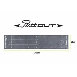 Acushnet PuttOut Mat - In Home Practice Mat- Grey -Clubs Shop 3 PuttOut Mat Grey