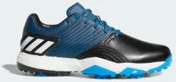 ADIDAS ADIPOWER 4ORGED Men's Golf Shoes - Bright Blue/Core Black/Shock Yellow