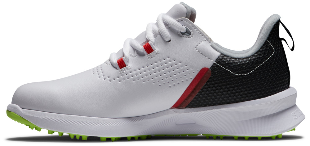 FootJoy Golf FootJoy Fuel Junior Golf Shoe - White/Black/Lime 4 FootJoy Golf FootJoy Fuel Junior Golf Shoe - White/Black/Lime - Image 2