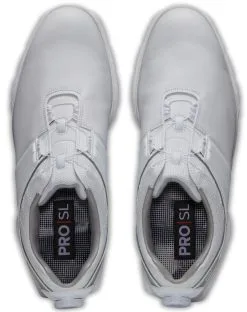 FootJoy Golf FootJoy Pro SL BOA 2022 Golf Shoes - White/Grey -Clubs Shop 53078 2