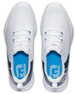 FootJoy Golf FootJoy Fuel Sport Mens Golf Shoes - White/Navy/Blue -Clubs Shop 55454 6