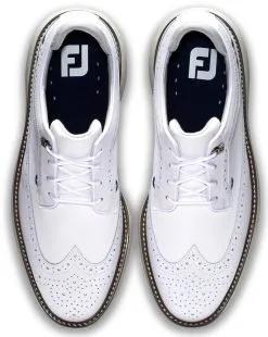 FootJoy Golf FootJoy Traditions - Shield Tip Golf Shoes - White -Clubs Shop 57910 1