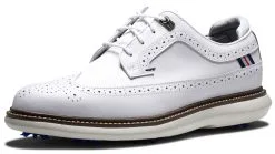 FootJoy Golf FootJoy Traditions - Shield Tip Golf Shoes - White -Clubs Shop 57910 7