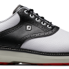 FootJoy Golf FootJoy Traditions Spikeless Mens Golf Shoes - White/Black/Grey -Clubs Shop 57924 1