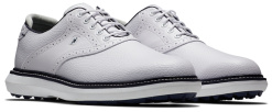 FootJoy Golf FootJoy Traditions Spikeless Mens Golf Shoes - White/Navy -Clubs Shop 57927 3