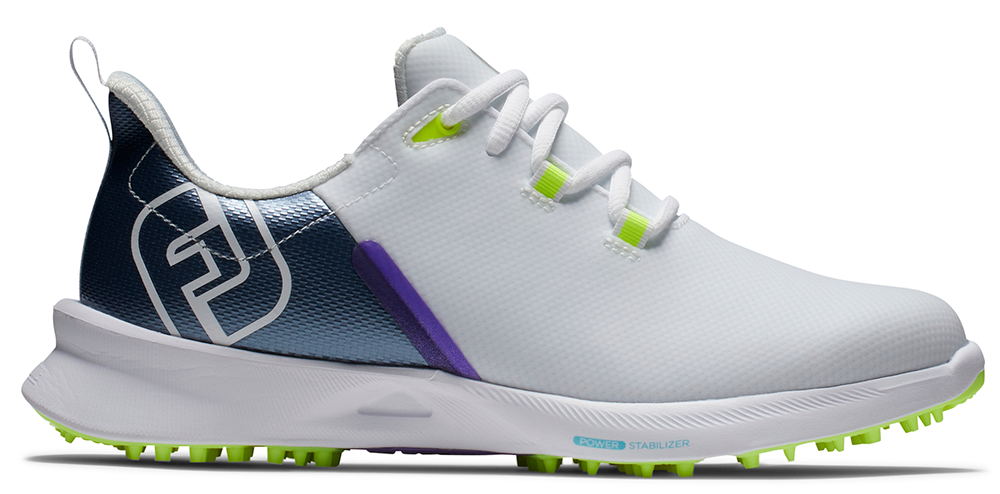 FootJoy Golf FootJoy Fuel Sport Womens Golf Shoes - White/Navy/Green 3 FootJoy Golf FootJoy Fuel Sport Womens Golf Shoes - White/Navy/Green