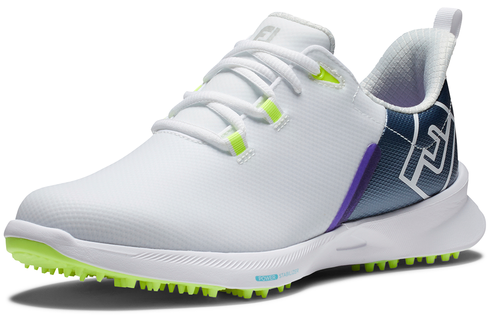 FootJoy Golf FootJoy Fuel Sport Womens Golf Shoes - White/Navy/Green 5 FootJoy Golf FootJoy Fuel Sport Womens Golf Shoes - White/Navy/Green - Image 3