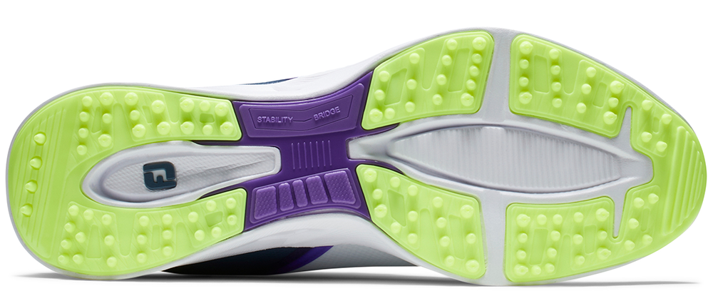 FootJoy Golf FootJoy Fuel Sport Womens Golf Shoes - White/Navy/Green 7 FootJoy Golf FootJoy Fuel Sport Womens Golf Shoes - White/Navy/Green - Image 5