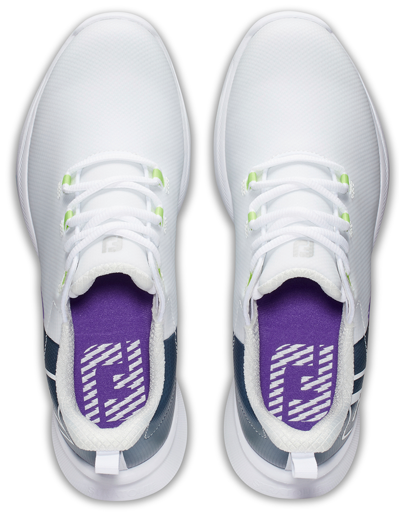 FootJoy Golf FootJoy Fuel Sport Womens Golf Shoes - White/Navy/Green 6 FootJoy Golf FootJoy Fuel Sport Womens Golf Shoes - White/Navy/Green - Image 4