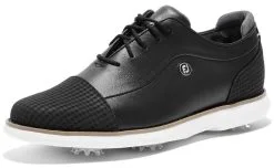 FootJoy Golf FootJoy Traditions Cap Toe Womens Golf Shoe - Black -Clubs Shop 97917 2