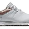 FootJoy Golf FootJoy Women's Pro SL 2022 Golf Shoes -White/Rose Gold -Clubs Shop gold 6