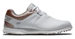FootJoy Golf FootJoy Women's Pro SL 2022 Golf Shoes -White/Rose Gold