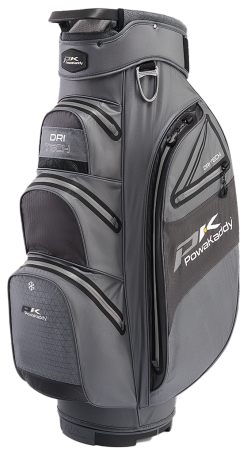 Powakaddy Golf NEW PowaKaddy Dri-Tech Cart Bag - Gun Metal With Black
