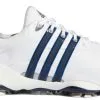 ADIDAS Tour 360 22 Golf Shoes - Cloud White / Collegiate Navy / Silver Metallic