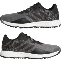 ADIDAS S2G SL Golf Shoe - Grey Four / Core Black / Grey Six -Clubs Shop gv9793 10 footwear photography mirrored pair view white