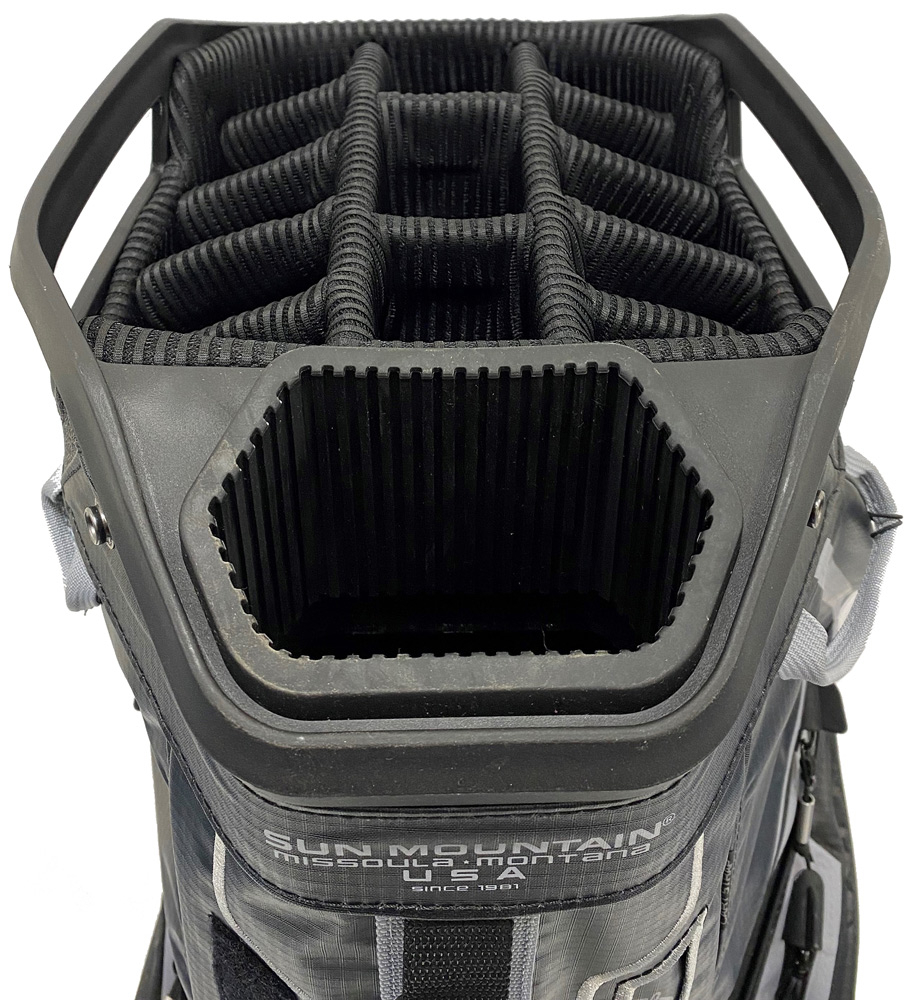 Sun Mountain Golf Sun Mountain H2NO Lite Cart Bag - Black/Gunmetal/Red 4 Sun Mountain Golf Sun Mountain H2NO Lite Cart Bag - Black/Gunmetal/Red - Image 2