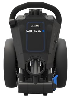 Powakaddy Golf PowaKaddy Micra Golf Push Trolley - Gun Metal/Blue -Clubs Shop micblu3