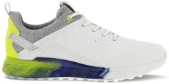 ECCO Golf Ecco S-Three Golf Shoes - White/Lime Punch