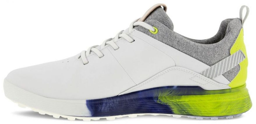 ECCO Golf Ecco S-Three Golf Shoes - White/Lime Punch 4 ECCO Golf Ecco S-Three Golf Shoes - White/Lime Punch - Image 2